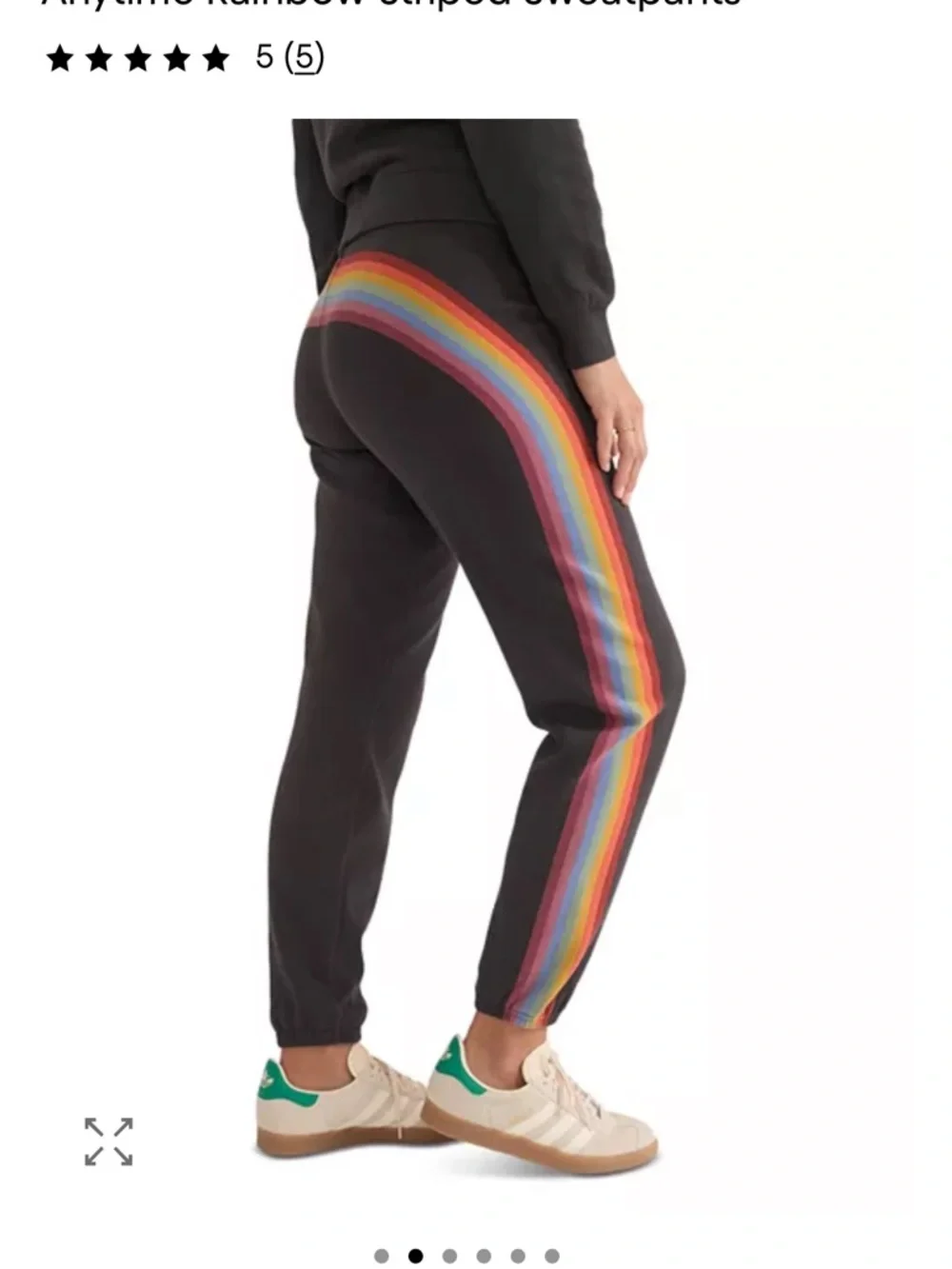 Marine Layer Anytime Rainbow Striped Sweatpants - Picture 2 of 6